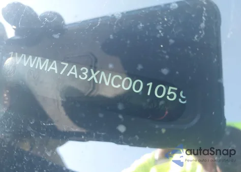 2022 Volkswagen Passat 2.0T R-Line из США, поврежденный, VIN 1VWMA7A3XNC001059